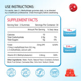 Zetelixia Multivitamin Gummies cranberry flavour close-up