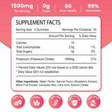Zetelixia Potassium Citrate Gummies bottle side view