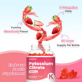 Zetelixia Potassium Citrate Gummies in a bowl