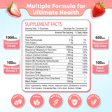 Zetelixia Potassium Magnesium Gummies packaging with nutrition facts