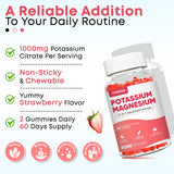 Zetelixia Potassium Magnesium Gummies with a measuring spoon for dosage
