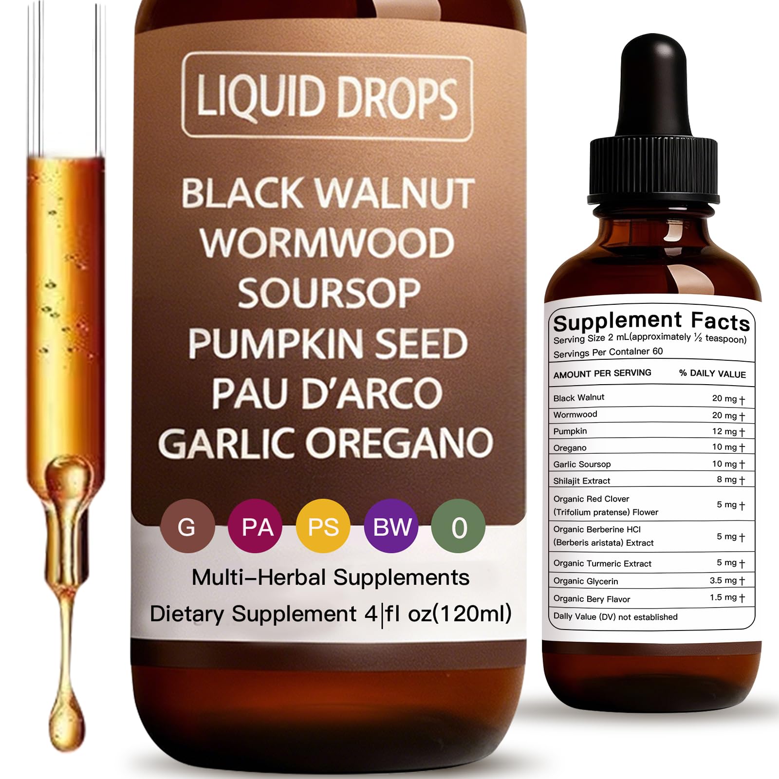 ZEYARUIBO Herbal Supplement Liquid Drops front view