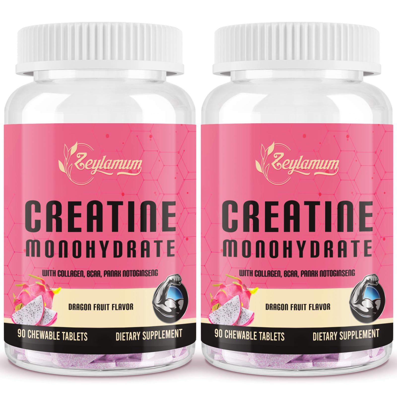 Zeylamum Creatine Chewable Tablets front view packaging