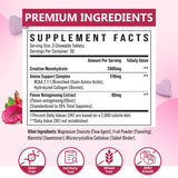 Zeylamum Creatine Chewable Tablets side view showing ingredients