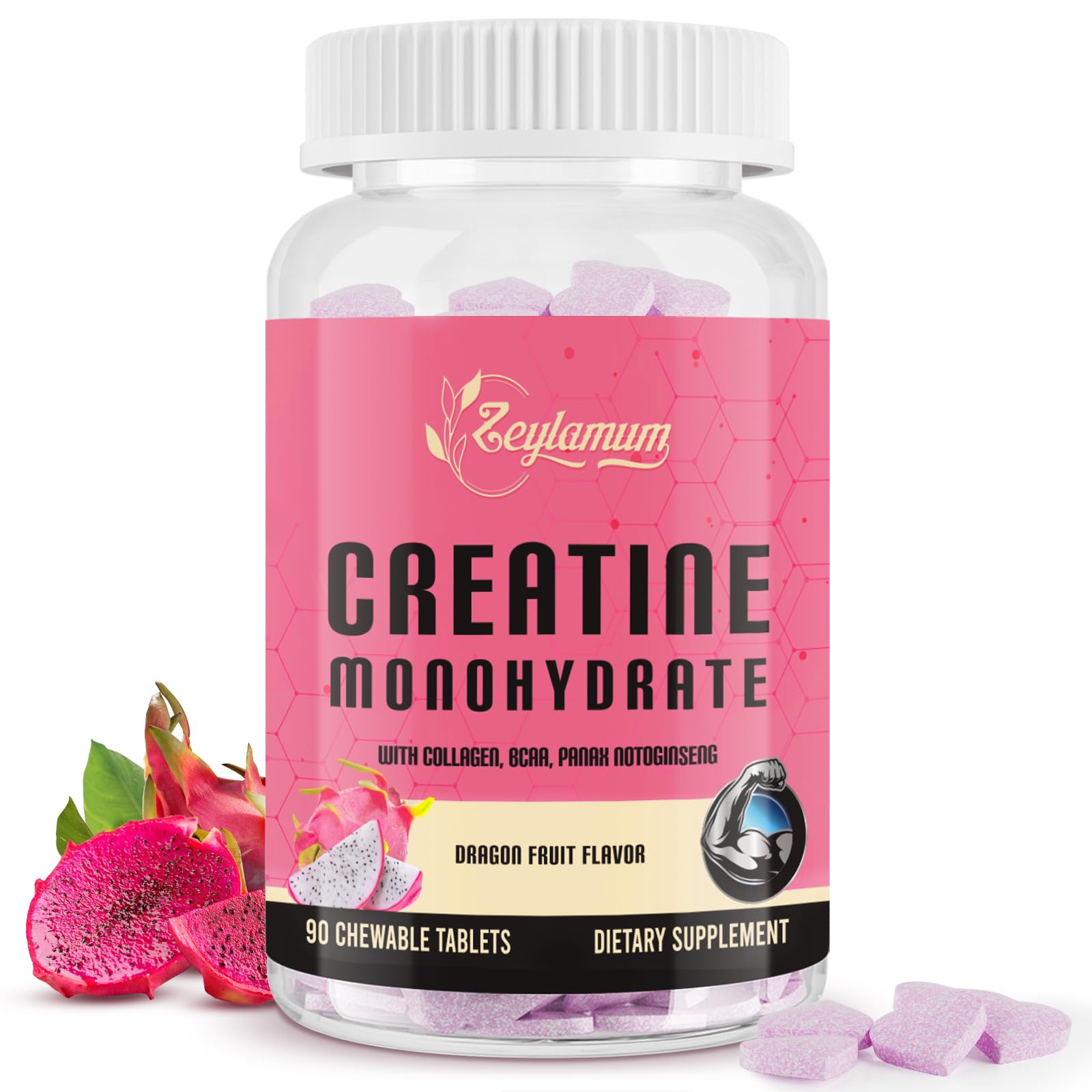 Zeylamum Creatine Complex Chewable Tablets front view