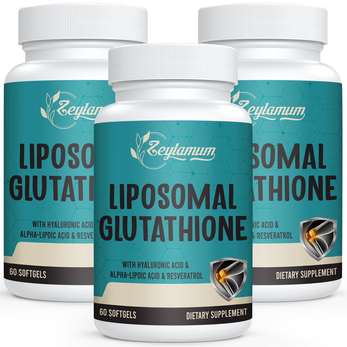 Zeylamum Liposomal Glutathione Supplement softgel front view