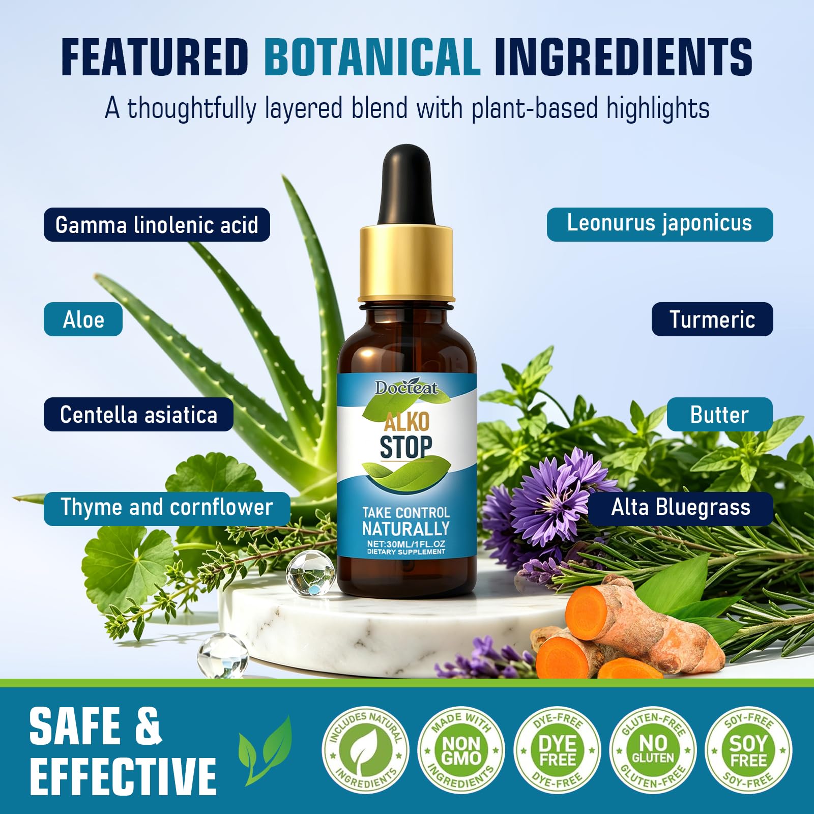 zhmndo ALKO Stop Drops herbal formula ingredients