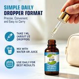 zhmndo ALKO Stop Drops liquid drops in a glass