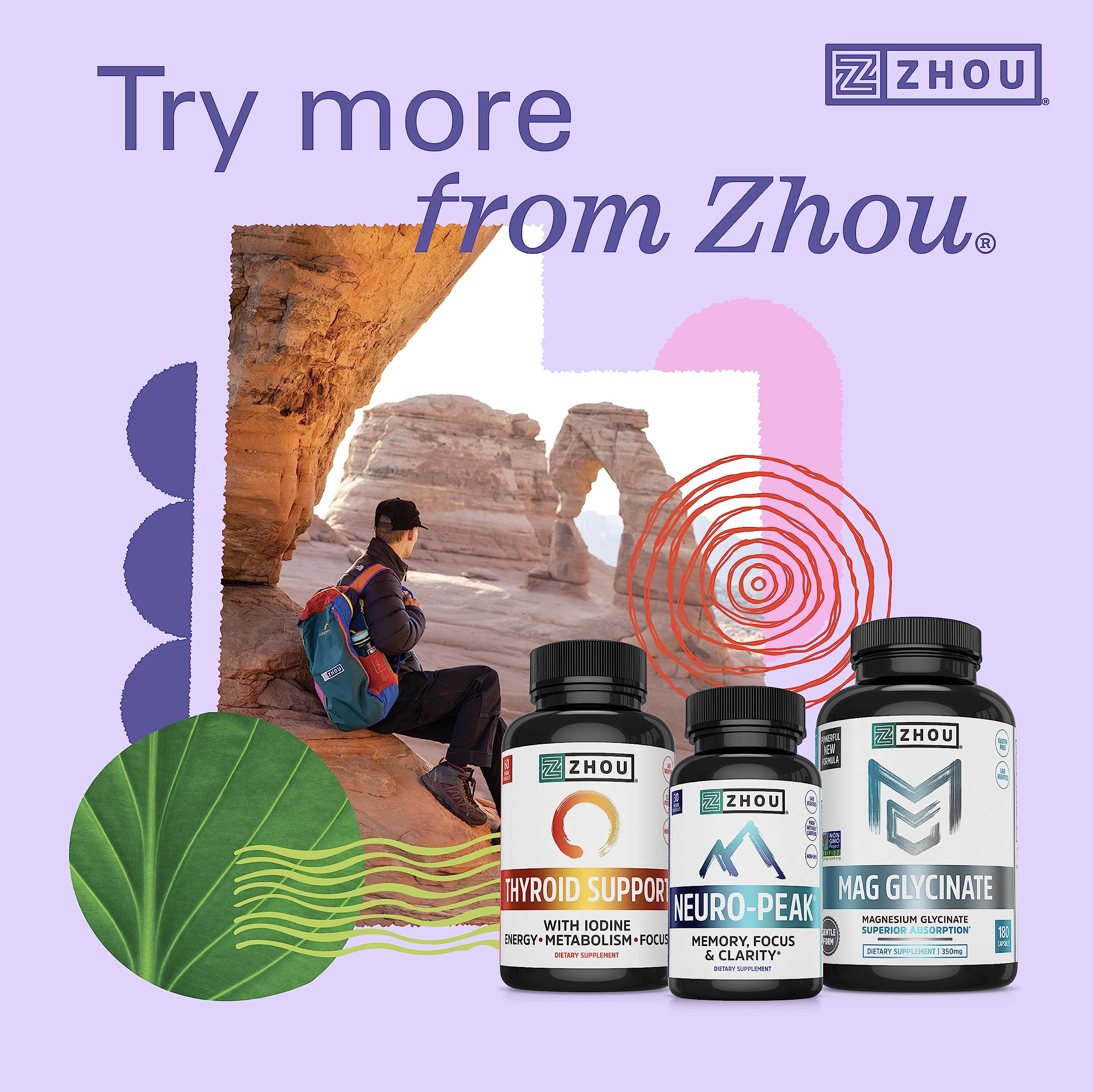 ZHOU Blast+ daily Enzymes with a measuring spoon