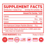ZHOU Collagen Peptides Powder 91g back view packaging