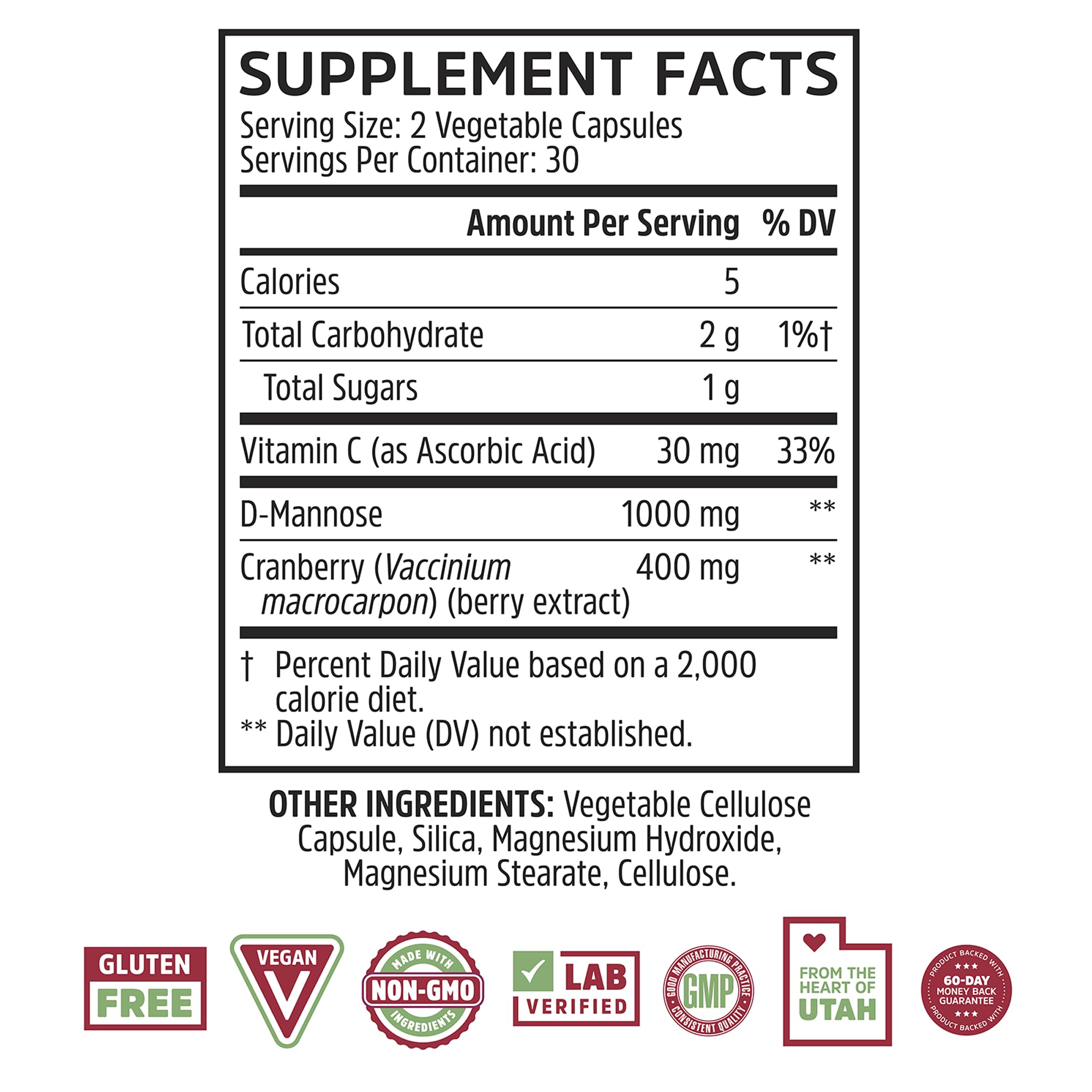 ZHOU Cranberry Supplement bottle with label