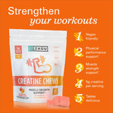 ZHOU Creatine Chews gummies in a bowl