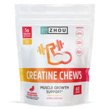 ZHOU Creatine Chews packaging front view with pink lemonade flavour