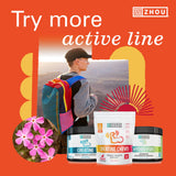 ZHOU Creatine Chews with fitness accessories