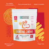 ZHOU Creatine Chews with ingredients displayed