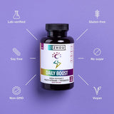 ZHOU Daily support Multivitamin 30 Capsules on a wooden table