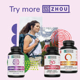 ZHOU Evening Primrose Oil Softgels with a measuring spoon