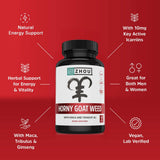 ZHOU Horny Goat Weed Supplement on a wooden table