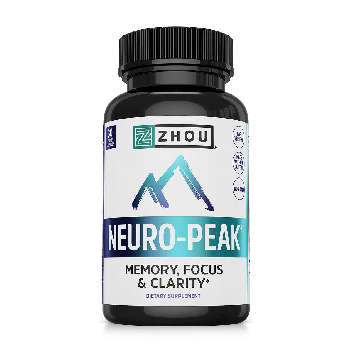 ZHOU Neuro-Peak Nootropic Supplement front view with packaging