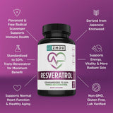 ZHOU Resveratrol Supplement bottle with cap open