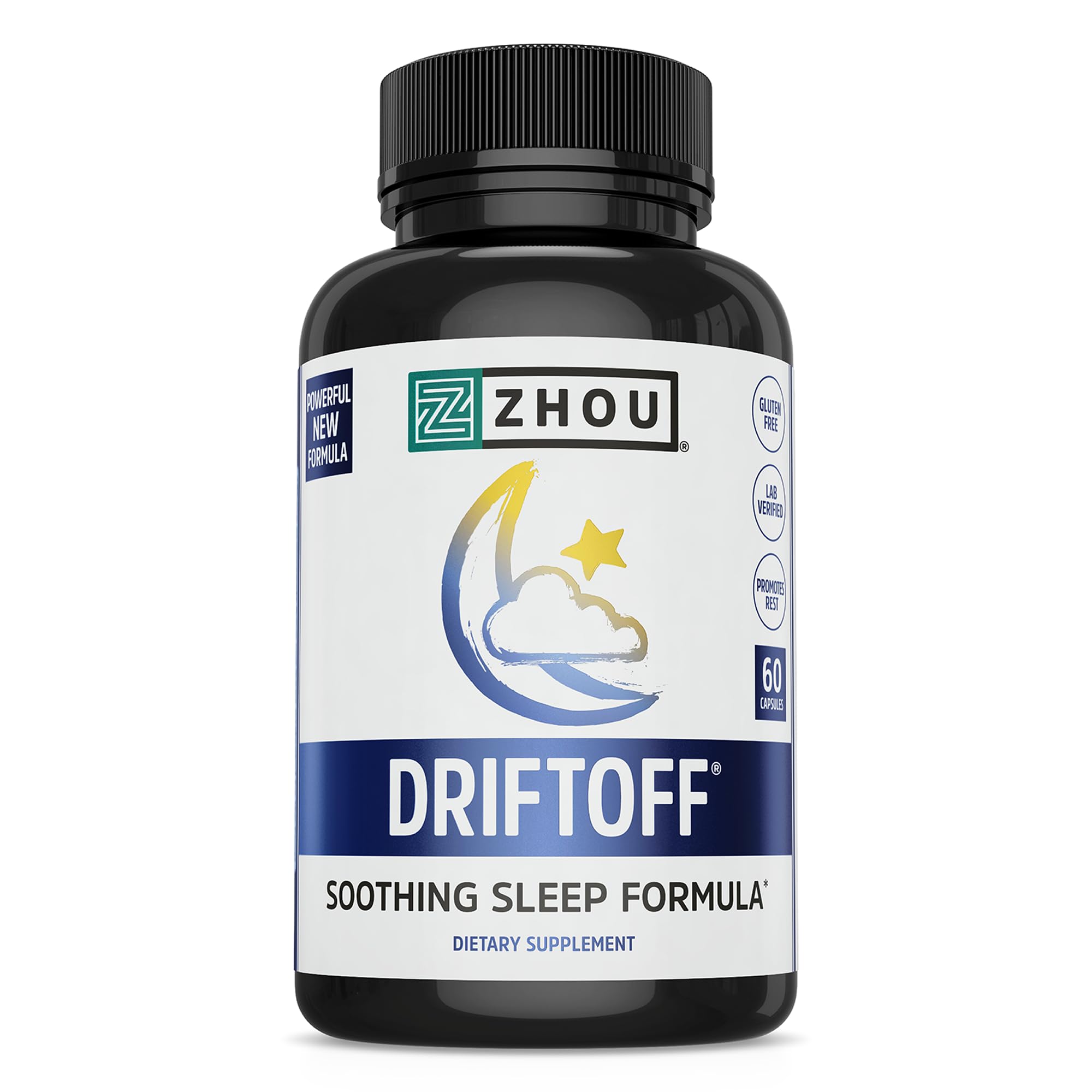 ZHOU Sleep Supplement Capsules front view with packaging
