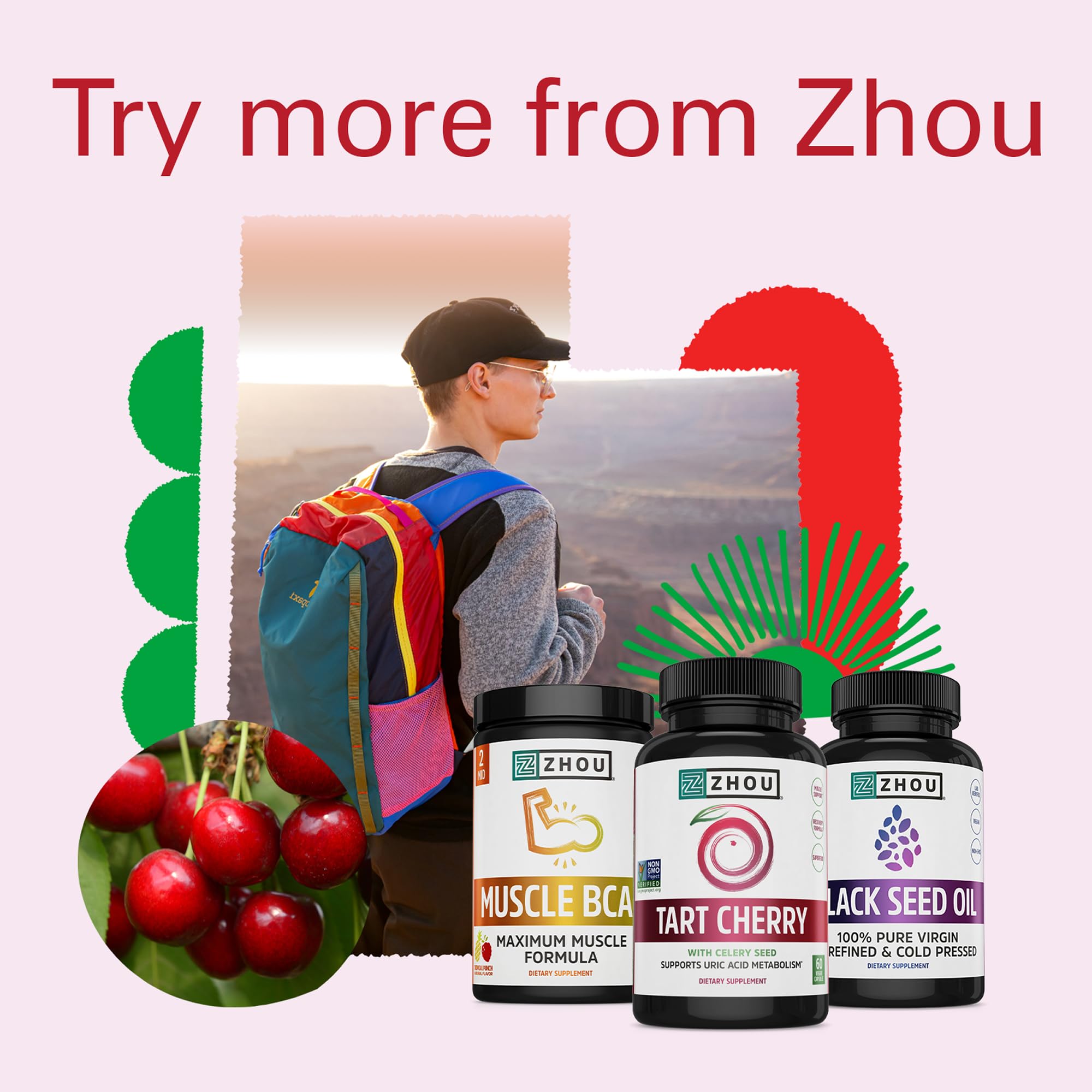 ZHOU Tart Cherry Capsules 1000mg dosage information