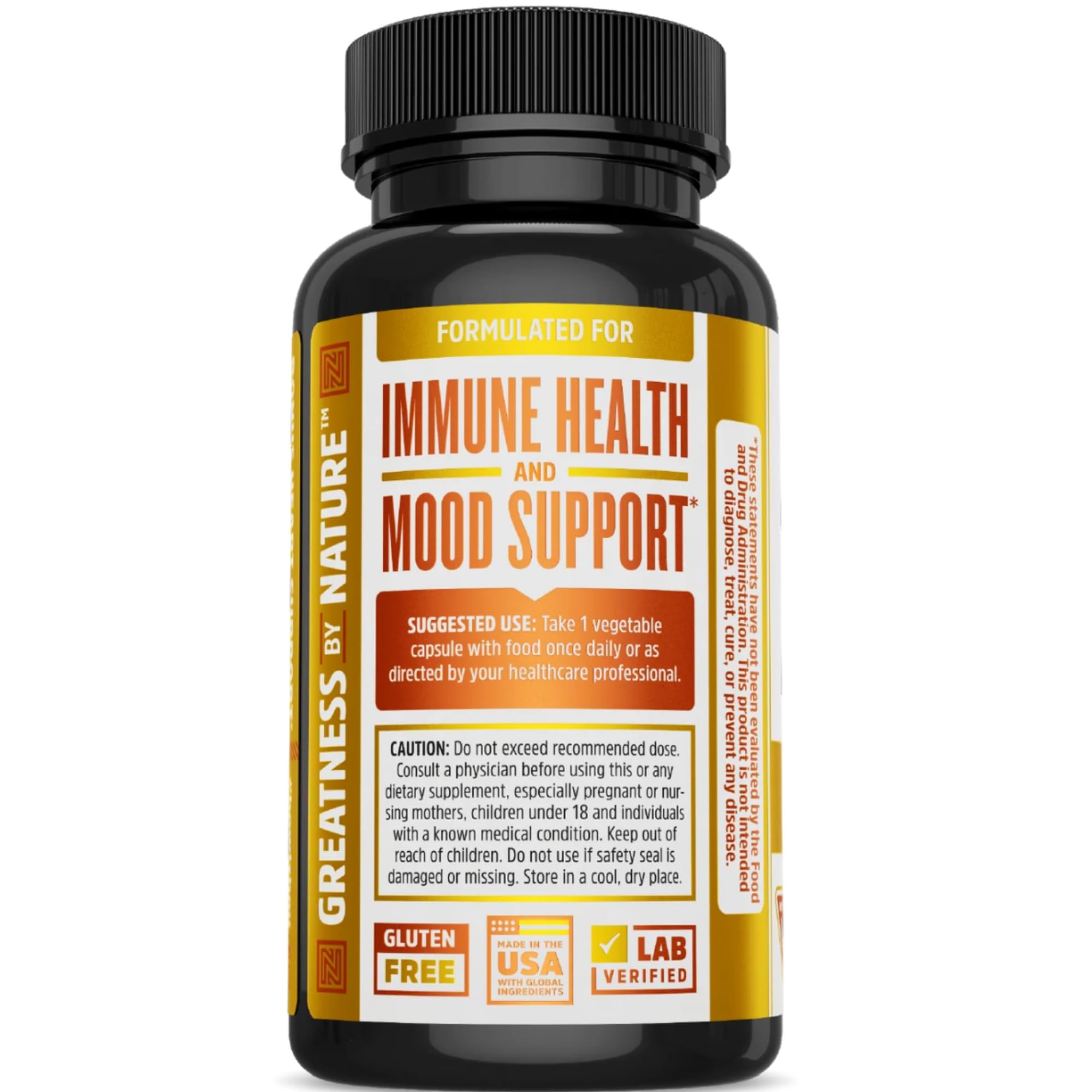 ZHOU Thyroid Support ingredients list on the back