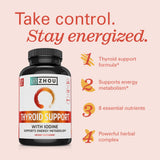 ZHOU Thyroid Support Supplement bottle side view