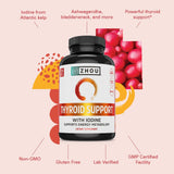 ZHOU Thyroid Support Supplement capsules close-up