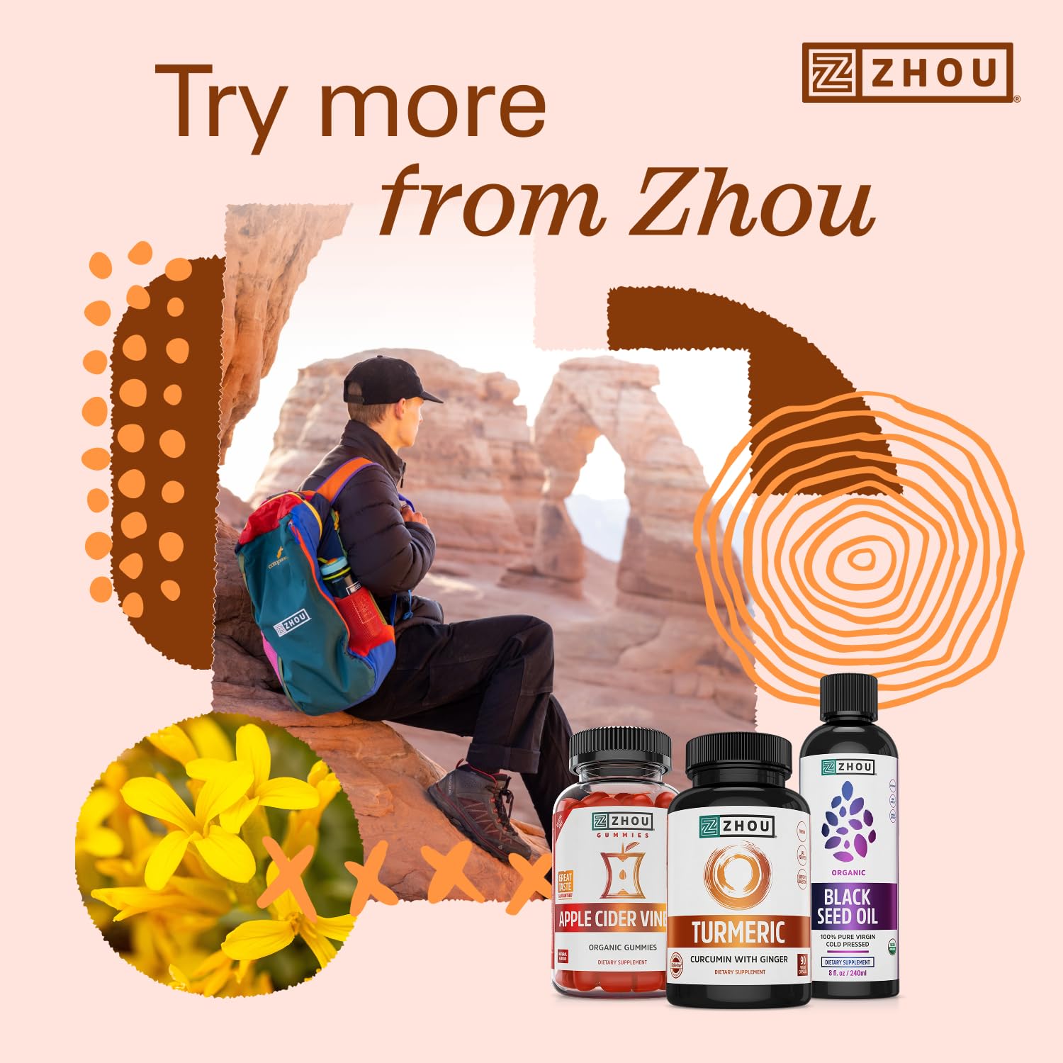 ZHOU Turmeric Curcumin Supplement packaging details