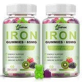 ZHPHK Iron Gummies front view packaging