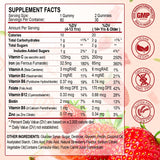 ZHPHK Iron Gummies strawberry flavour gummies close-up