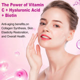 ZHPHK Multi Collagen Peptides Softgels displayed with ingredients