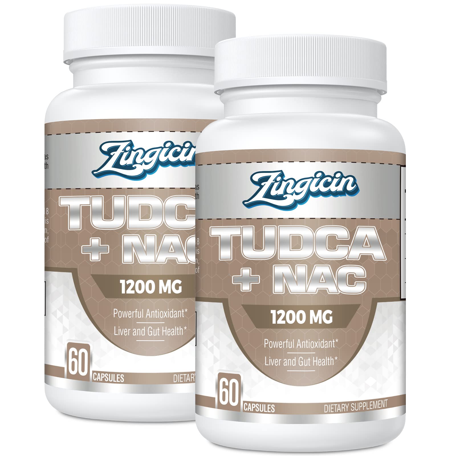 Zingicin Liver Supplement bottle front view with 30 capsules