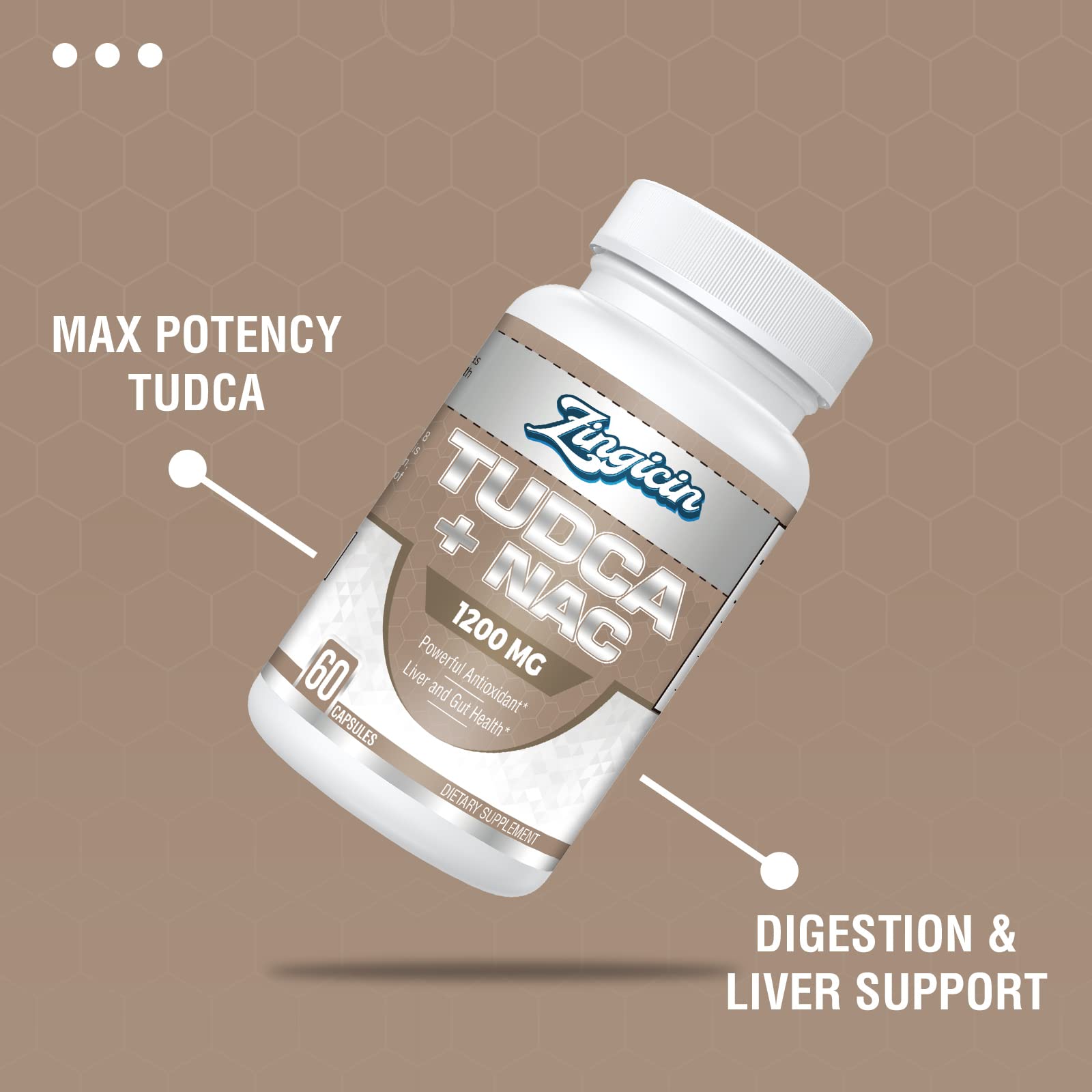 Zingicin Liver Supplement capsule on a wooden surface