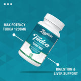 Zingicin TUDCA 1200mg liver support supplement bottle side view