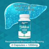 Zingicin TUDCA 1200mg supplement bottle with capsules on a table