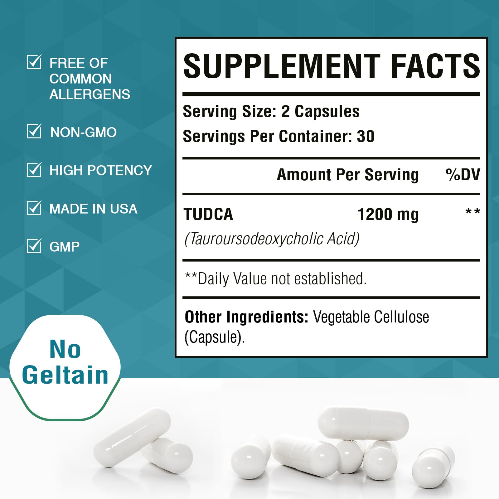 Zingicin TUDCA 1200mg supplement bottle with natural background