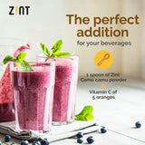 Zint Camu Camu Powder Organic 45g in a smoothie