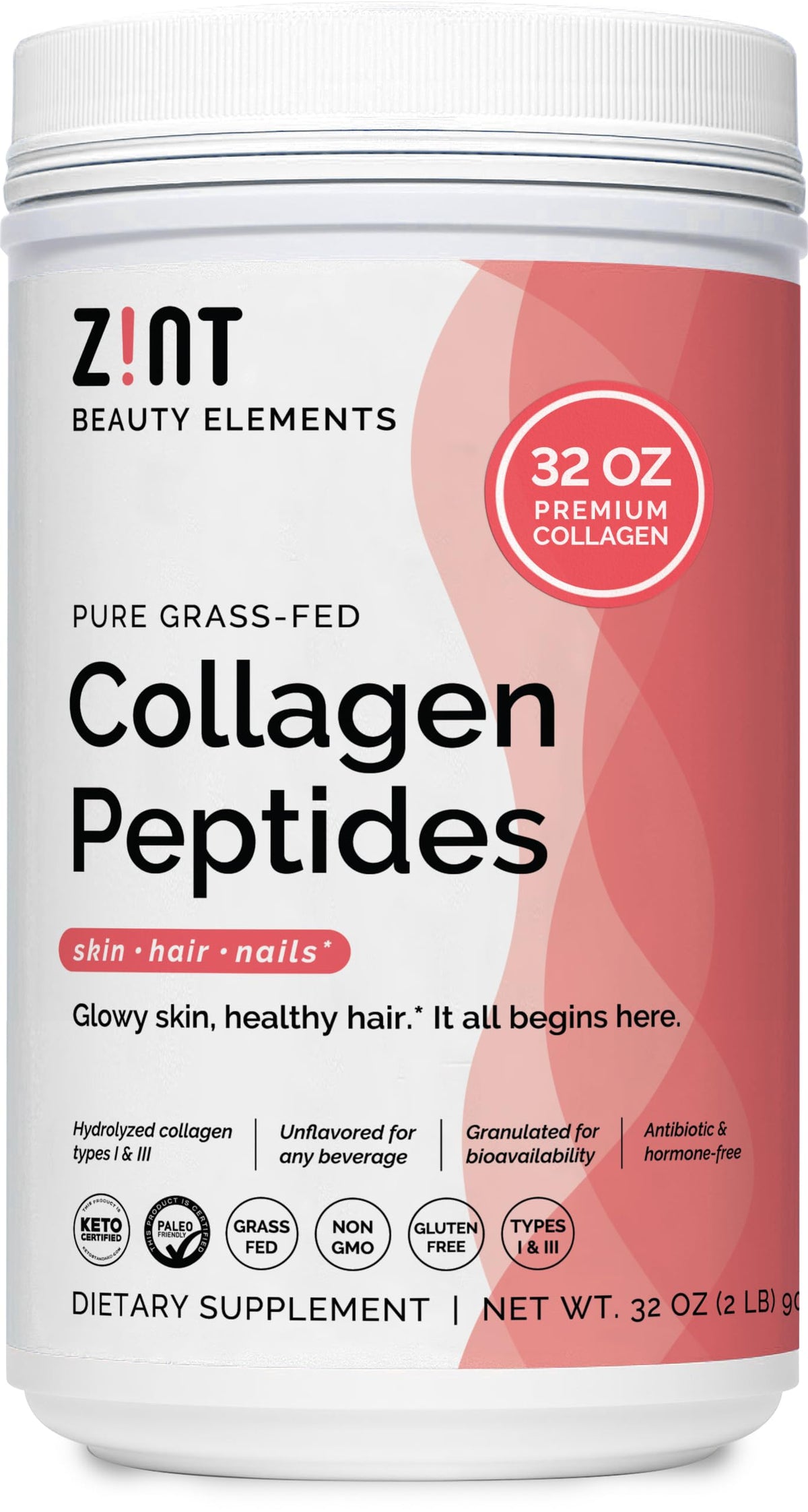 Zint Collagen Powder 27g front view packaging