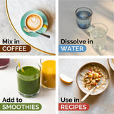 Zint Collagen Powder in a glass of water