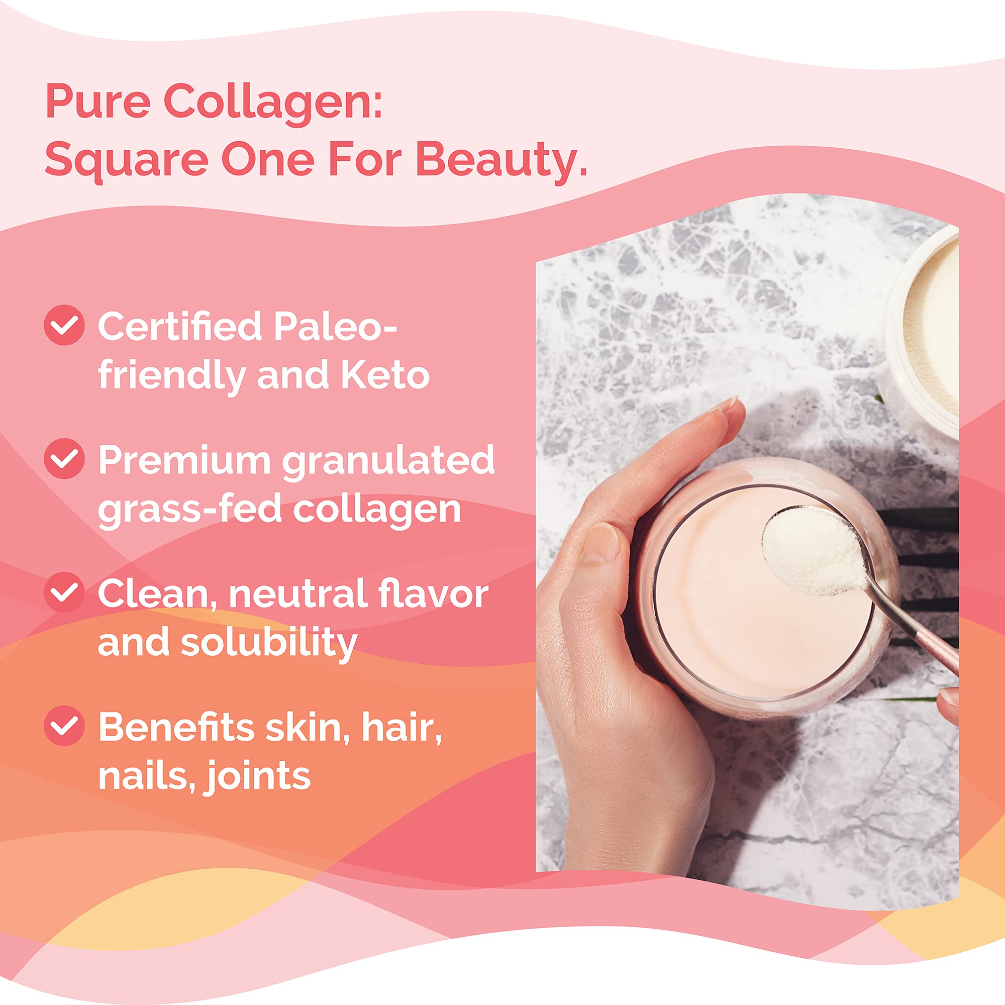 Zint Collagen Powder mixed in a smoothie