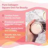 Zint Collagen Powder mixed in a smoothie