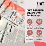Zint Hydrolyzed Collagen Powder in a glass of water