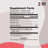 Zint Hydrolyzed Collagen Powder with coffee