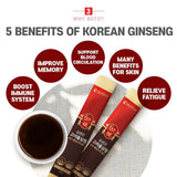 ZIOSTAND Korean Red Ginseng Supplement close-up of stick