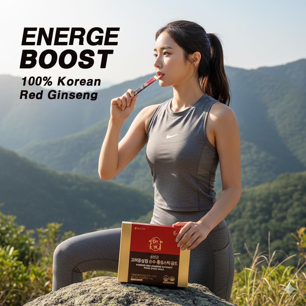 ZIOSTAND Korean Red Ginseng Supplement stick format