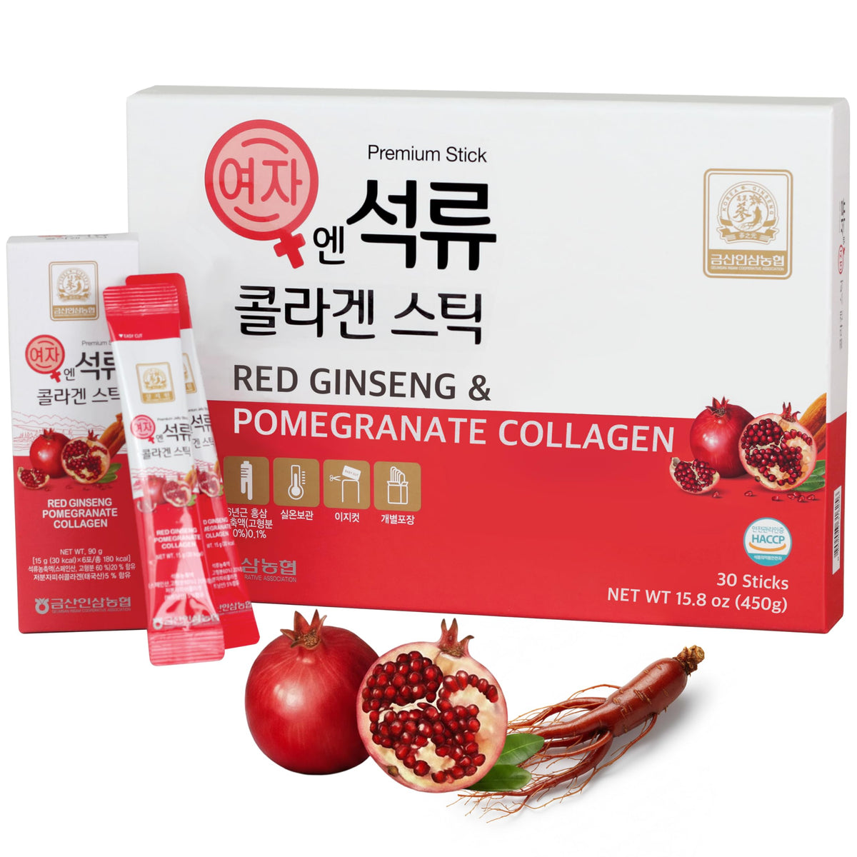 ZIOSTAND Pomegranate Collagen Jelly Stick box front view