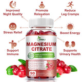 ZIPINKJ Magnesium Citrate Softgels 400mg back view with ingredients