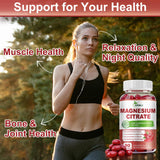 ZIPINKJ Magnesium Citrate Softgels 400mg bottle with dosage information